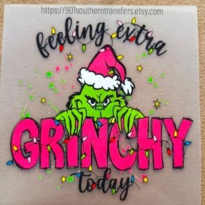 Extra grinchy Dtf transfer